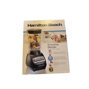Hamilton Beach 10-Speed Smoothie Blender 56 oz Jar Black Model 50190